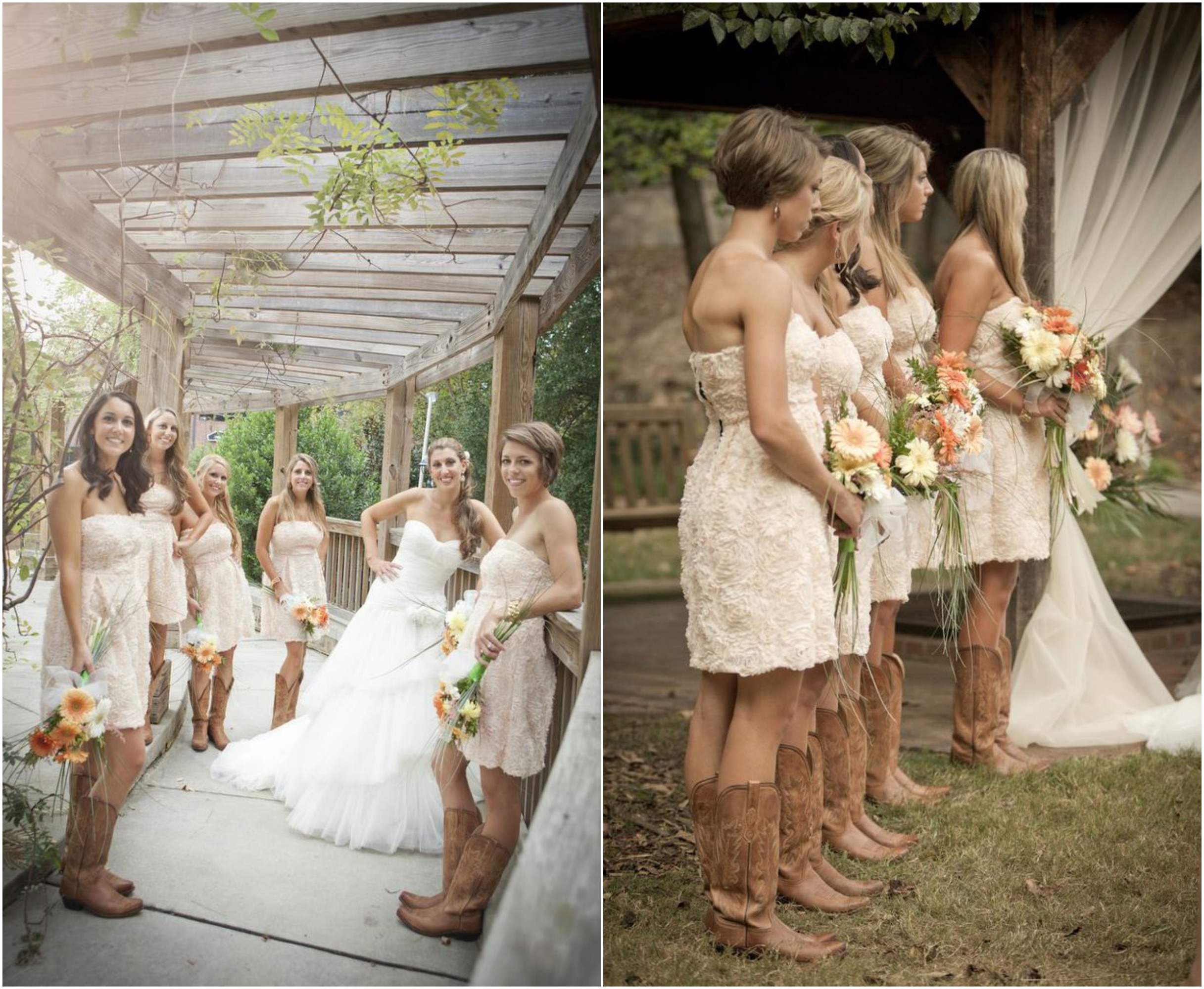 Country clearance wedding bridesmaids