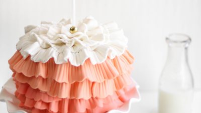 Pink Ruffle Ombre Cake