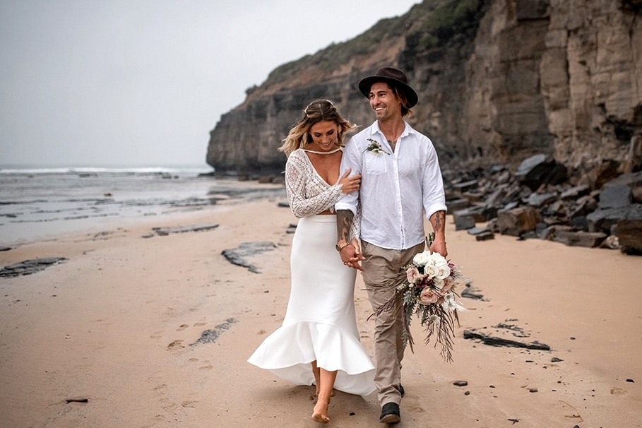 Natural Boho Beach Wedding Inspiration | Photography: Michael Boyle Photography