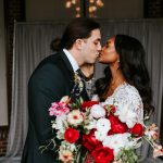 Boho Atlanta Wedding in Pops of Crimson Red and Teal ⋆ Ruffled