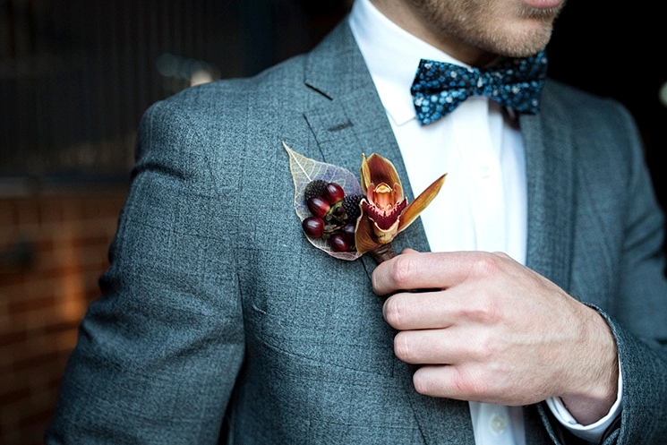 Modern Rustic Wedding Inspiration in Moody Blue & Copper | Jasmine Skye Photography