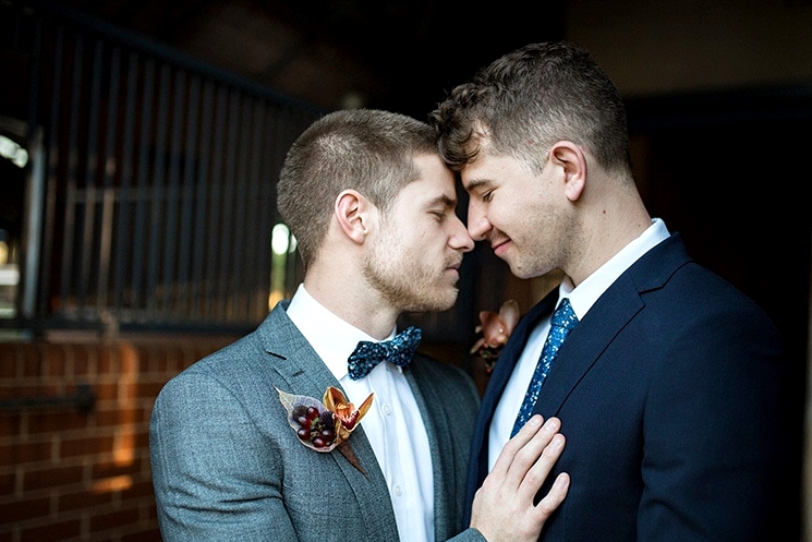 Modern Rustic Wedding Inspiration in Moody Blue & Copper | Jasmine Skye Photography