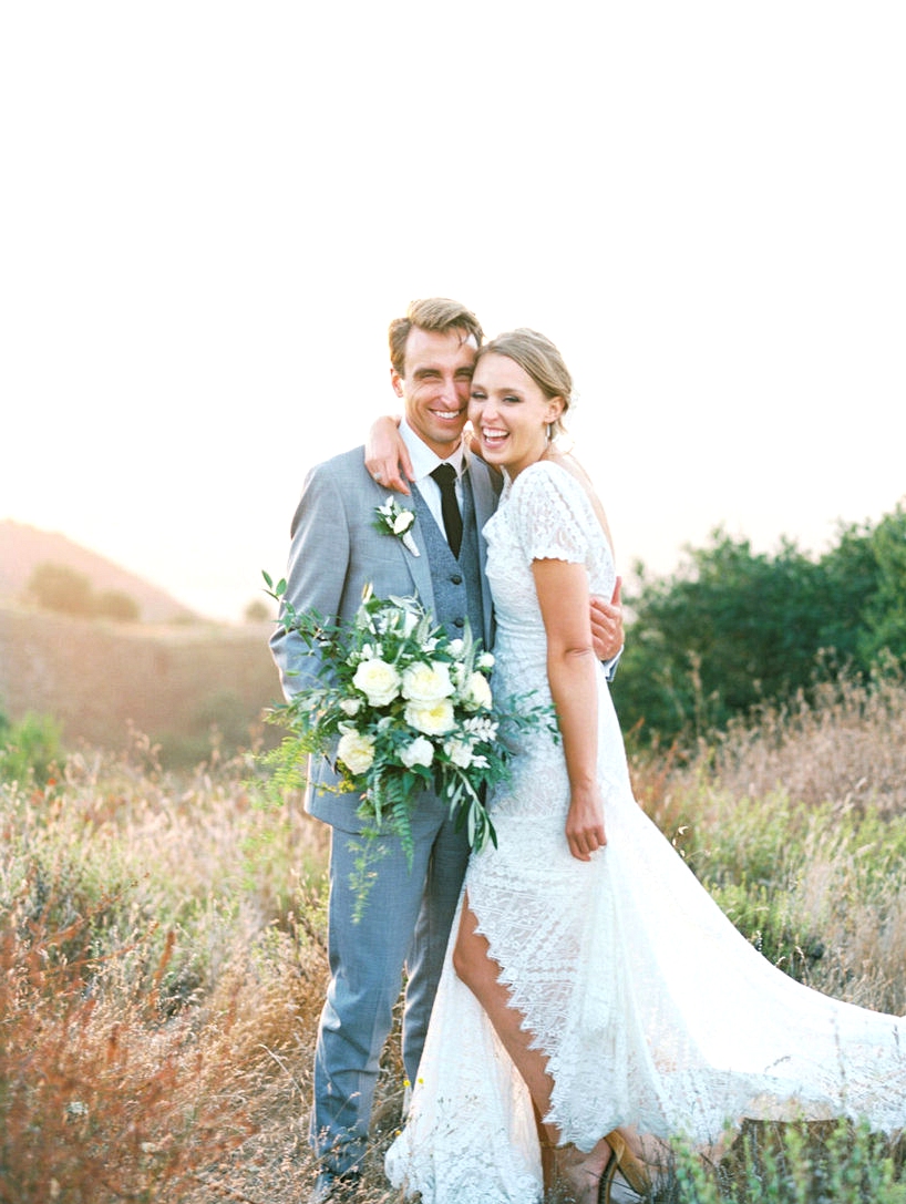 Sunny California Wedding with Ferns and Potted Plants ⋆ Ruffled