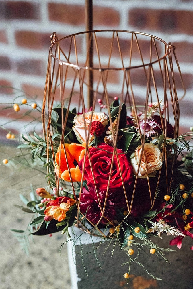 Modern Copper and Burgundy Wedding Inspiration | Raconteur Photography