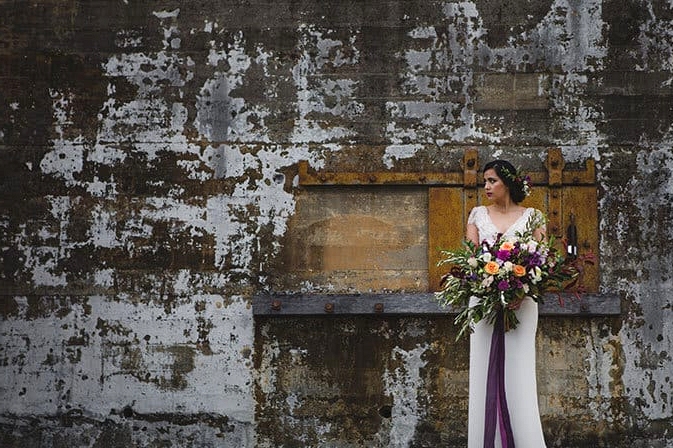 Tuscan-Plum-Wedding-Inspiration-Bride-Bouquet