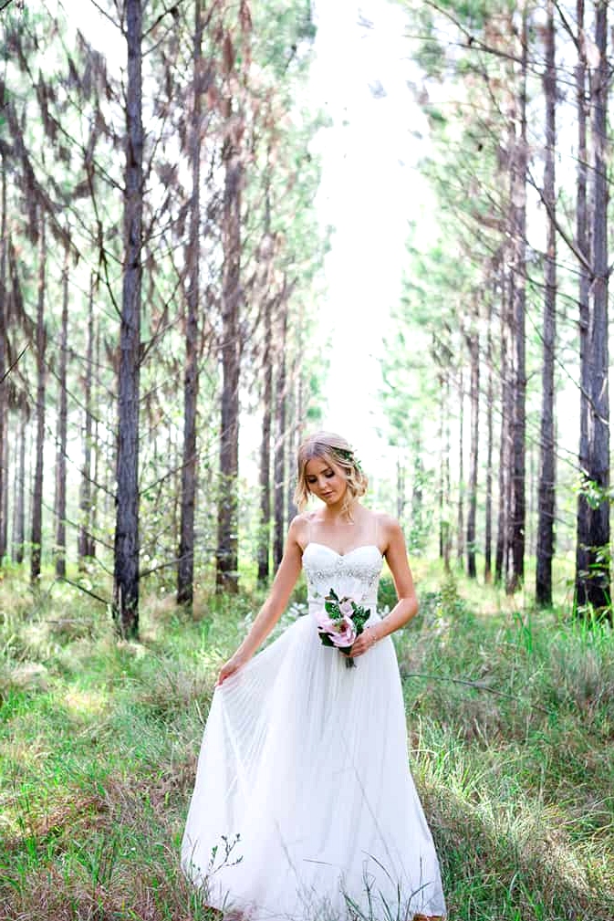 Romantic woodland wedding inspiration