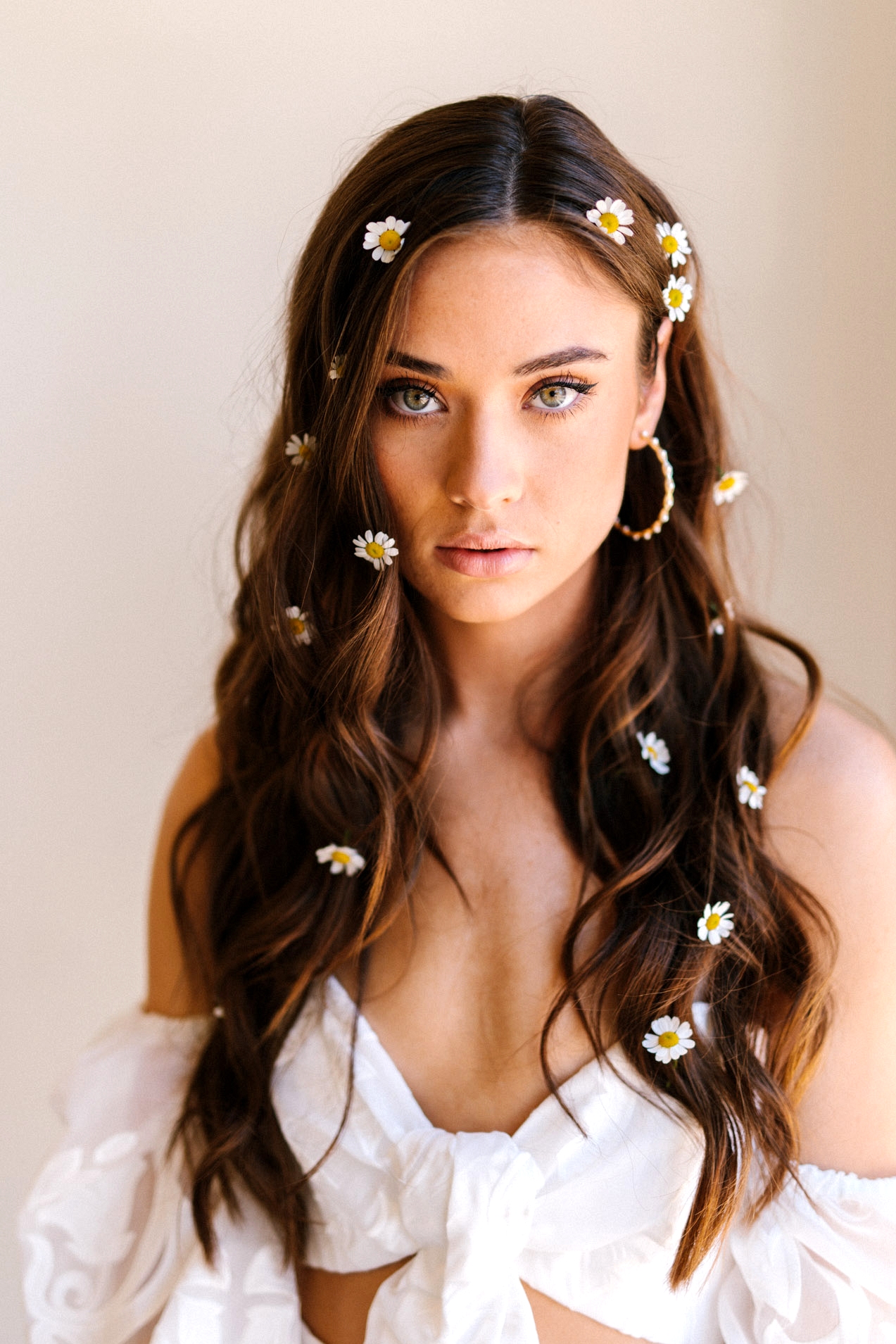floral hairstyle