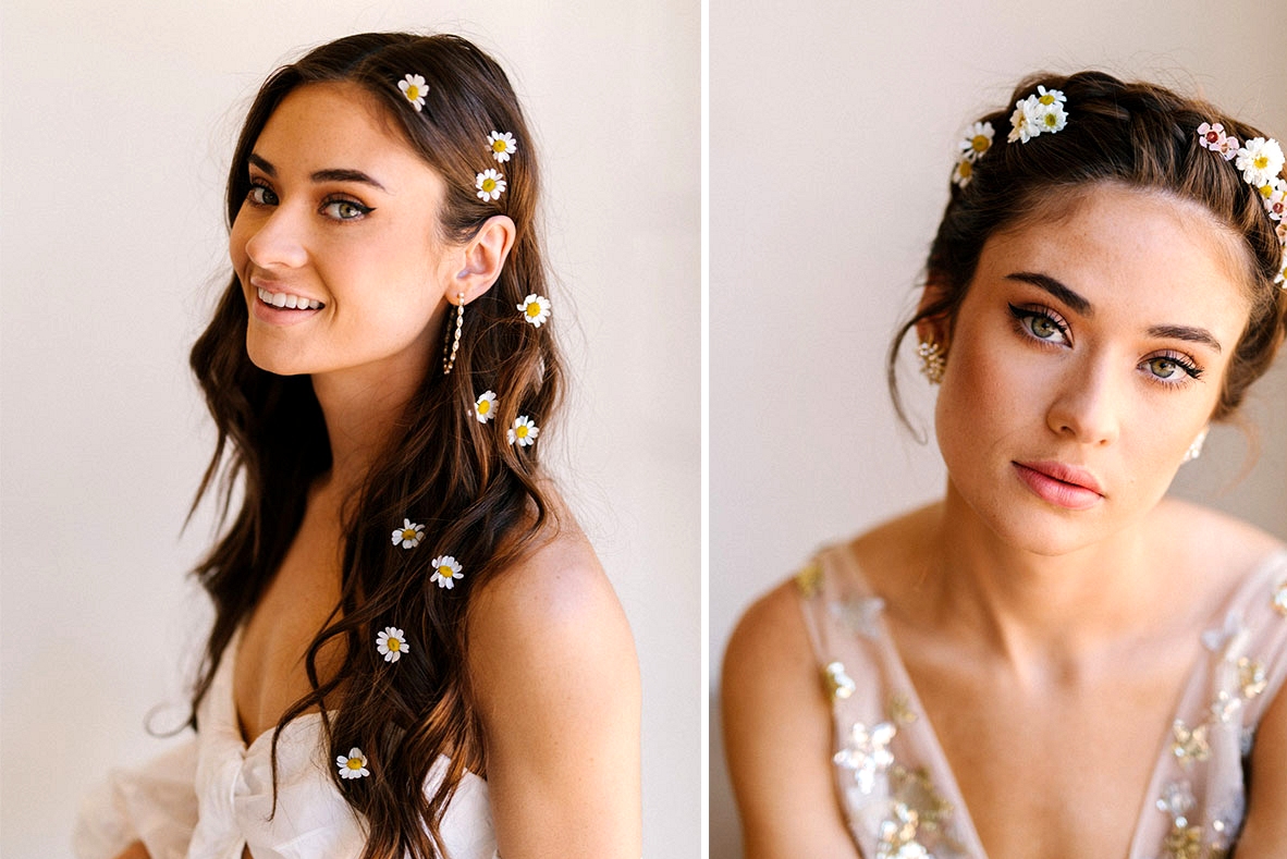 3 Floral Hair DIYs with Fresh Flowers from Trader Joe's!
