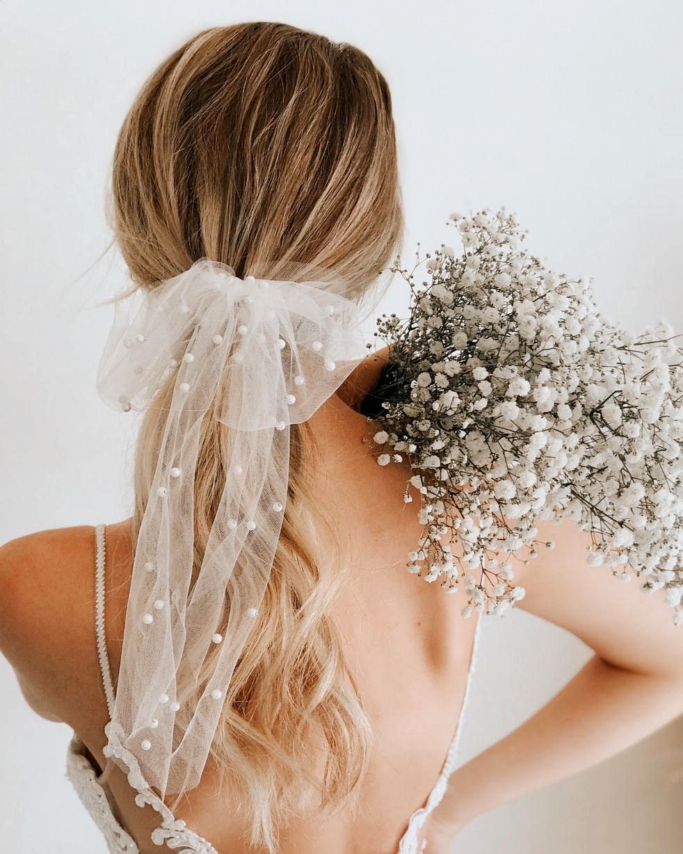 Untamed Petals bridal hair bow