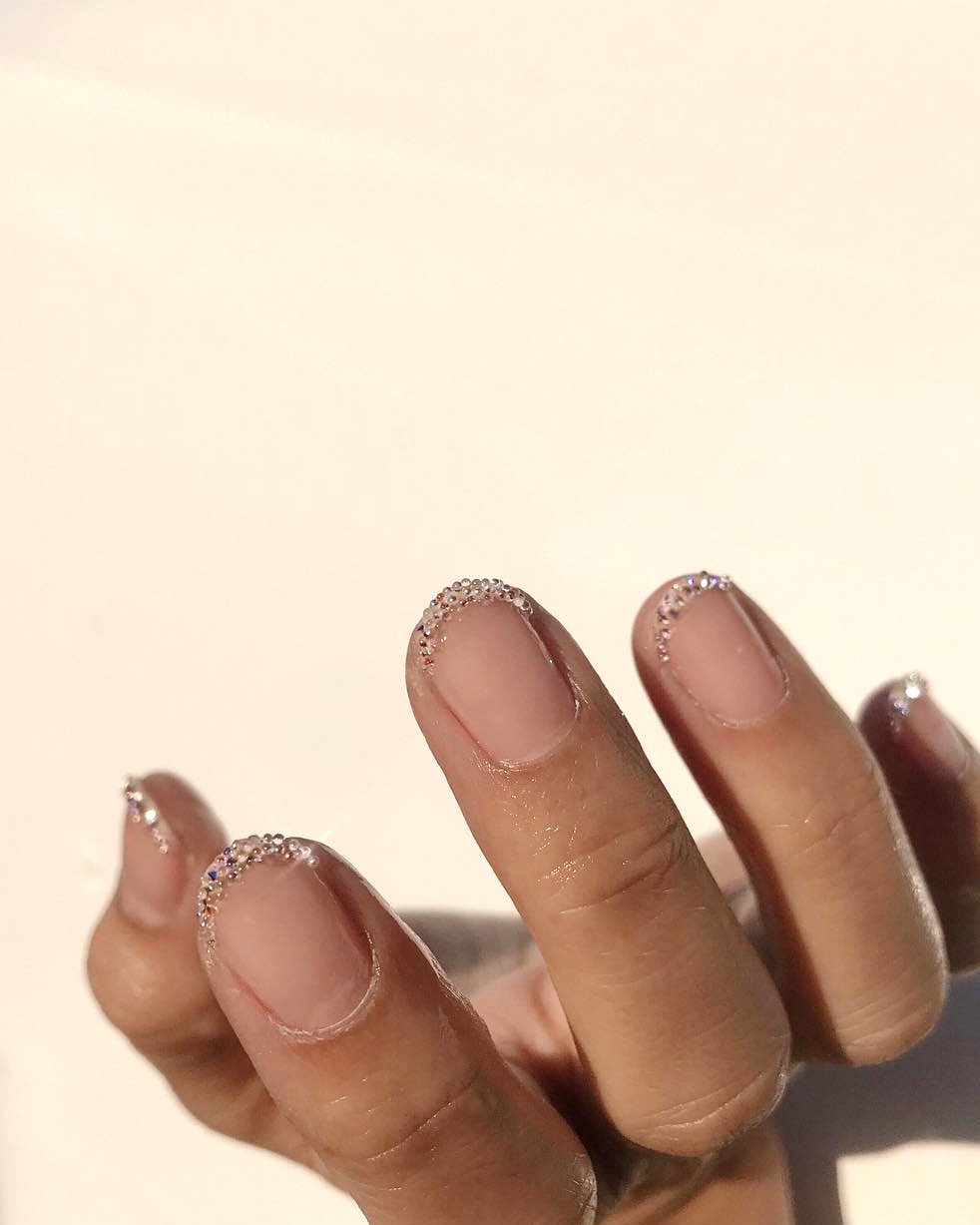 crystal tip manicure