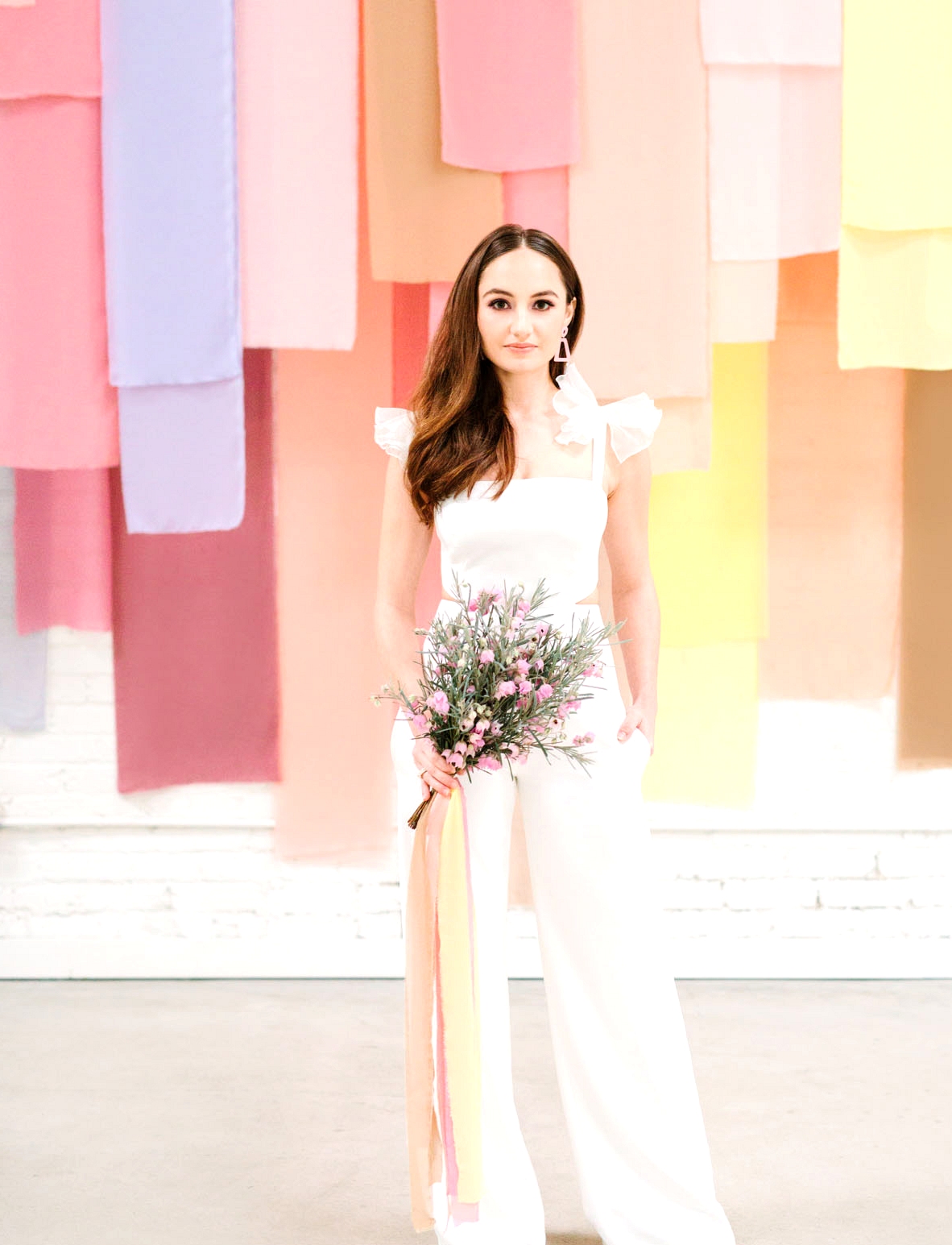 white wedding jumpsuit