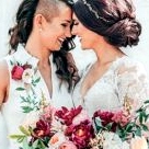 Same Sex Wedding Bouquet and Boutonnière Ideas