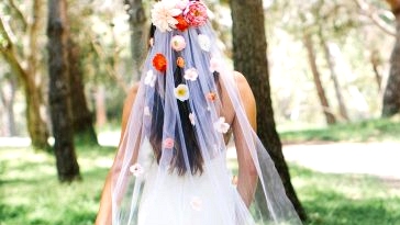 Make Your Personal Customized Silk Flower Veil!