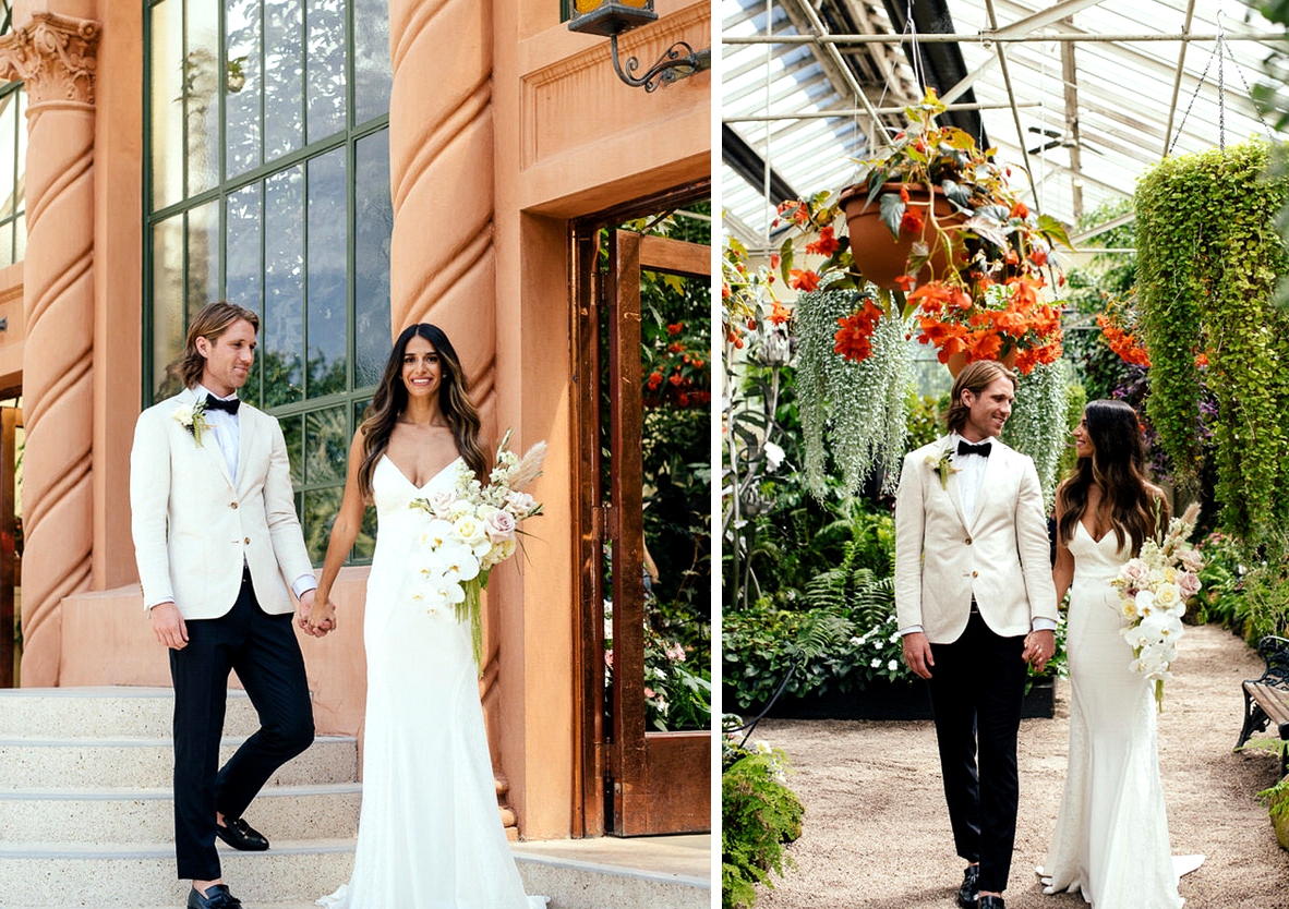 Wyatt Gown for a Botanical Wedding