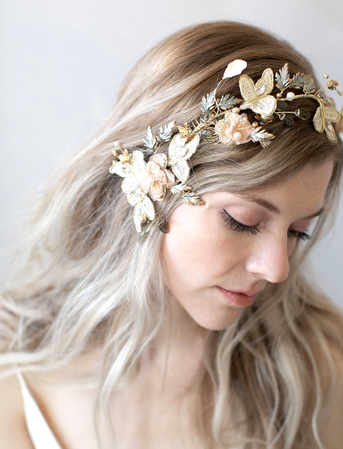 butterfly bridal hair piece