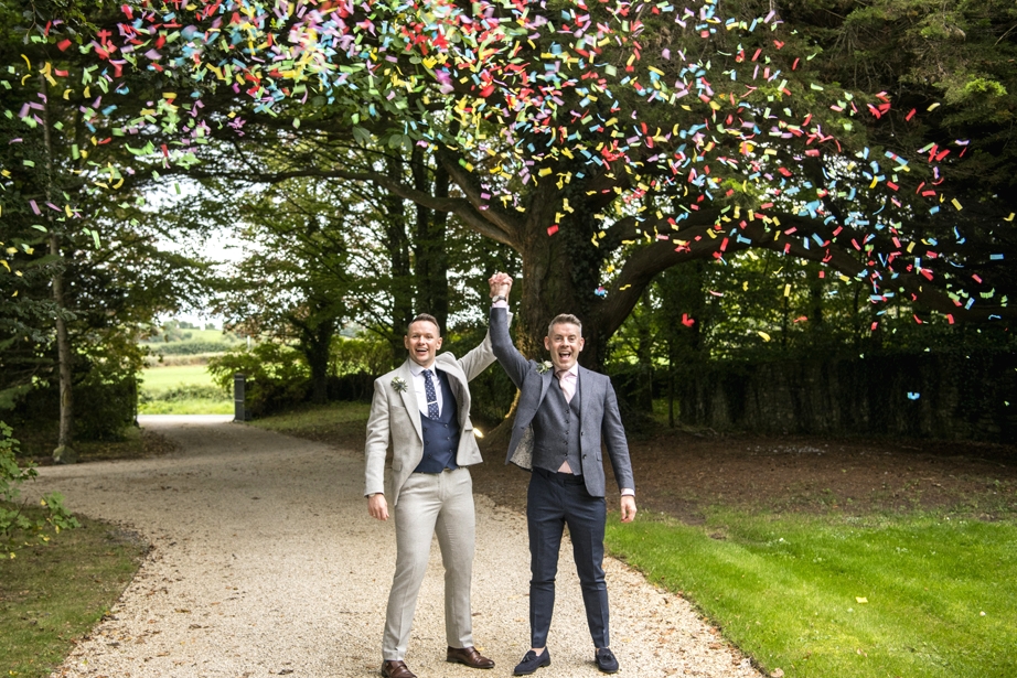 Eoin & Darran Real Wedding at Ballintubbert Gardens and House, Images by Emma May Photography