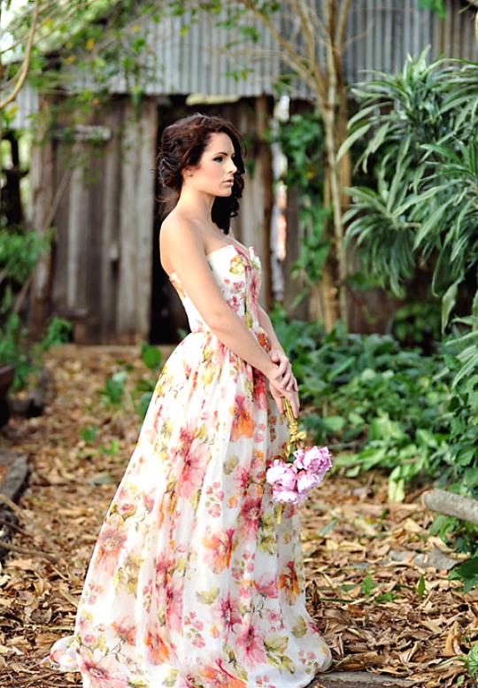 Pretty in Print | Floral Print Wedding Dresses | www.onefabday.com