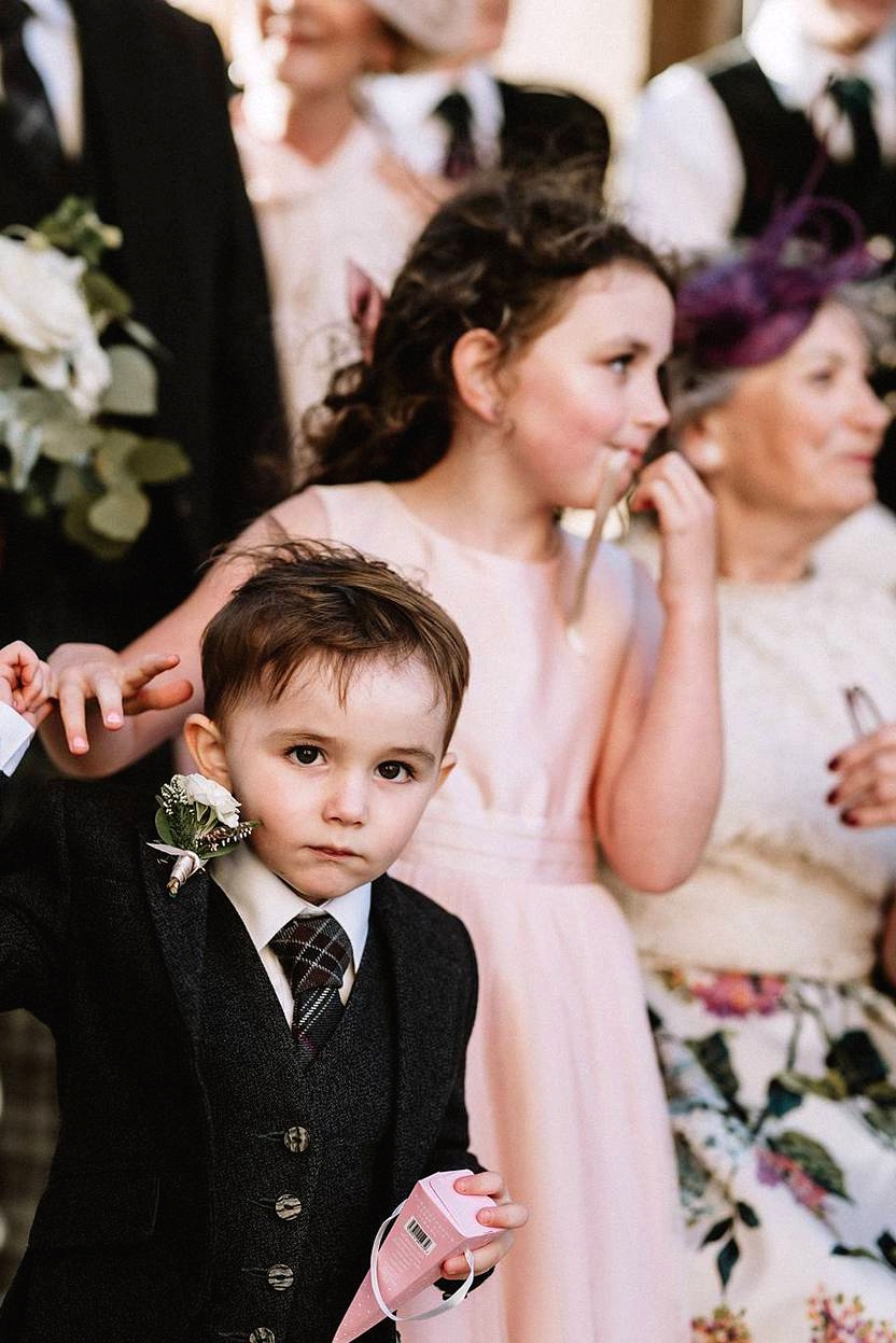 ring bearer or page boy child kid