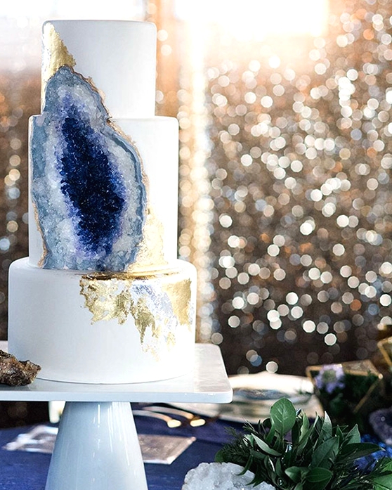 Geode Wedding Cake 