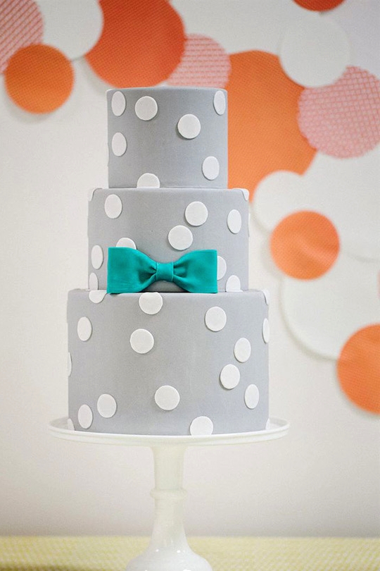 Polka Dot Wedding Cake 