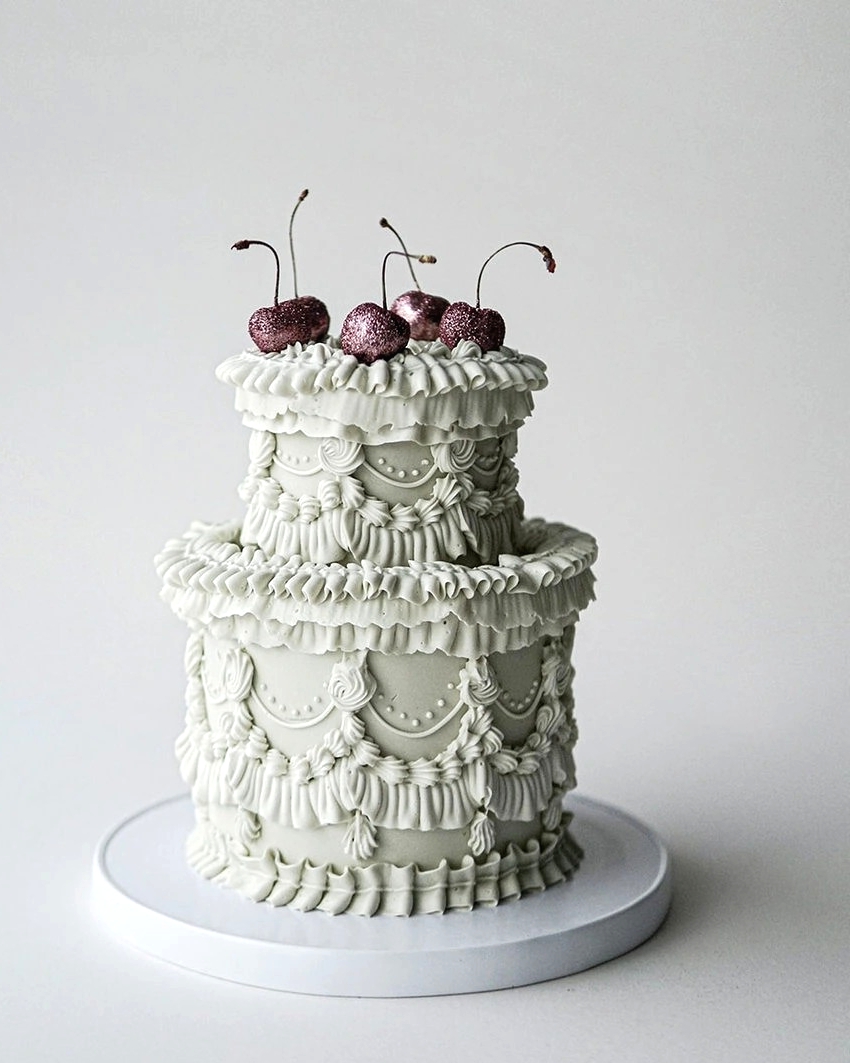kitsch wedding cakes, retro wedding cakes