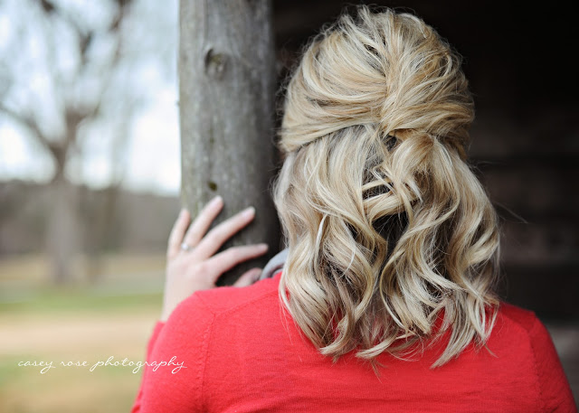 Half French Twist hair tutorial