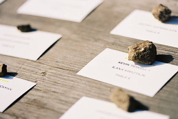 Simple Escort Card Table