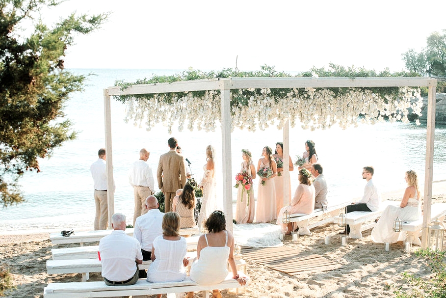 beach wedding venue in greece