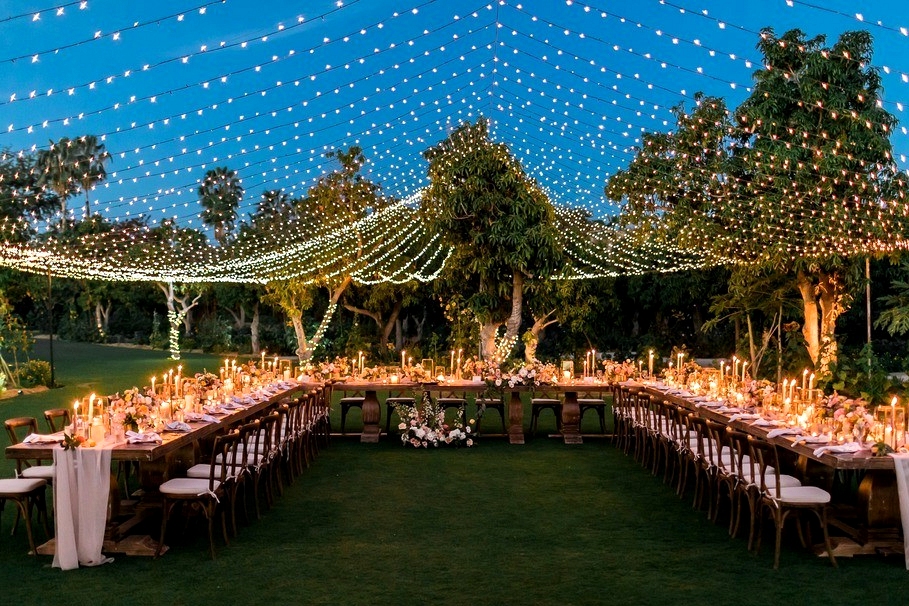 Perfect dreamy wedding at Cabo San Lucas under romantic lights