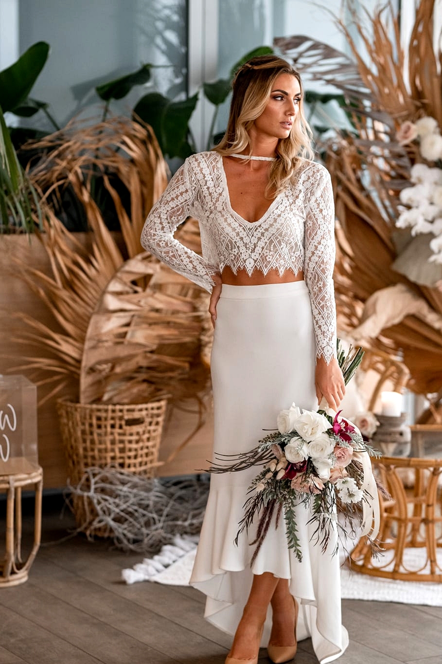 Natural Boho Beach Wedding Inspiration | Photography: Michael Boyle Photography