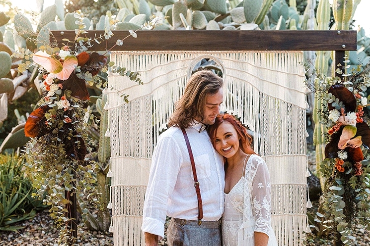 Burnt Orange Boho Desert Wedding Inspiration | Chasing Moments Photography 