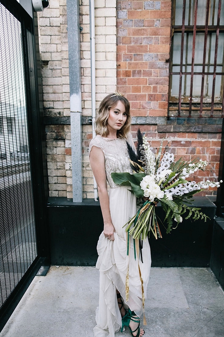 Emerald Art Deco Wedding Inspiration | Ode Studios