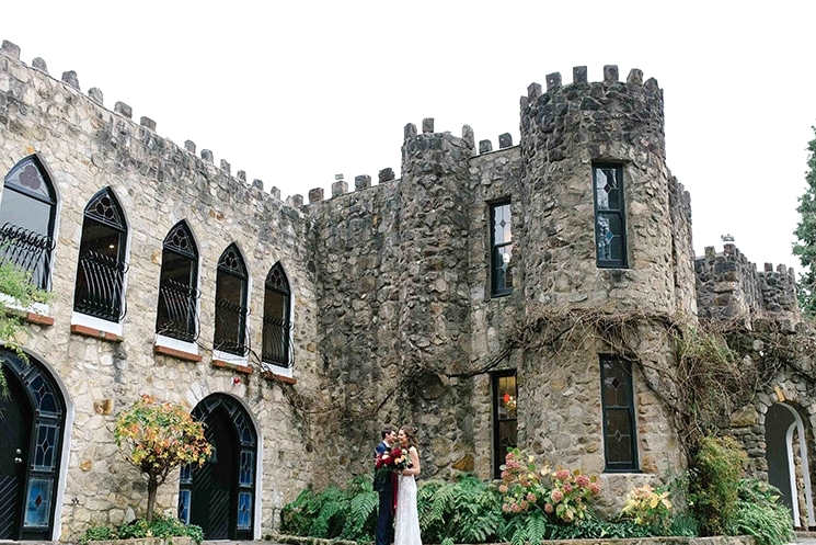 Burgundy & Gold Wedding Inspiration at a Magnificent Manor | Lucinda May Photography