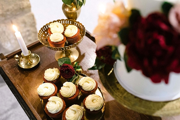 Burgundy & Gold Wedding Inspiration at a Magnificent Manor | Lucinda May Photography