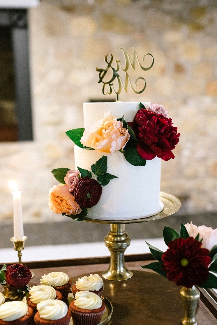 Burgundy & Gold Wedding Inspiration at a Magnificent Manor | Lucinda May Photography