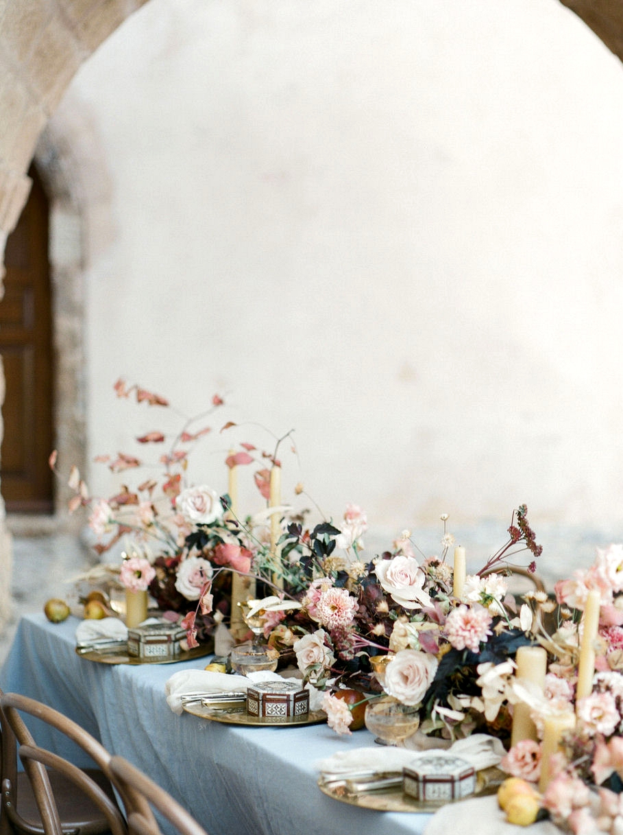 Rust and Fig Destination Wedding Inspiration in Monemvasia ⋆ Ruffled