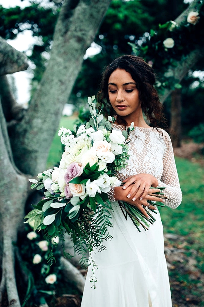 Modern Restaurant Wedding Inspiration in Mint and Lavender | Figtree Wedding Photography