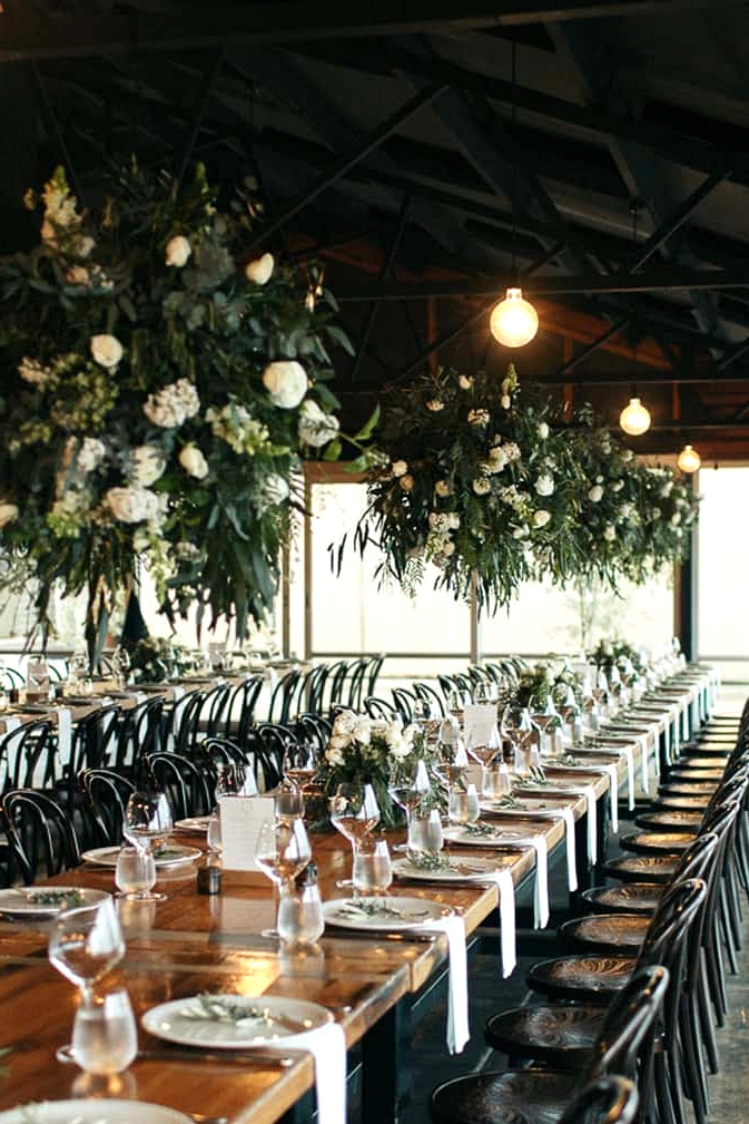 Lush Olive Green and White Winery Wedding | Sarah Godenzi