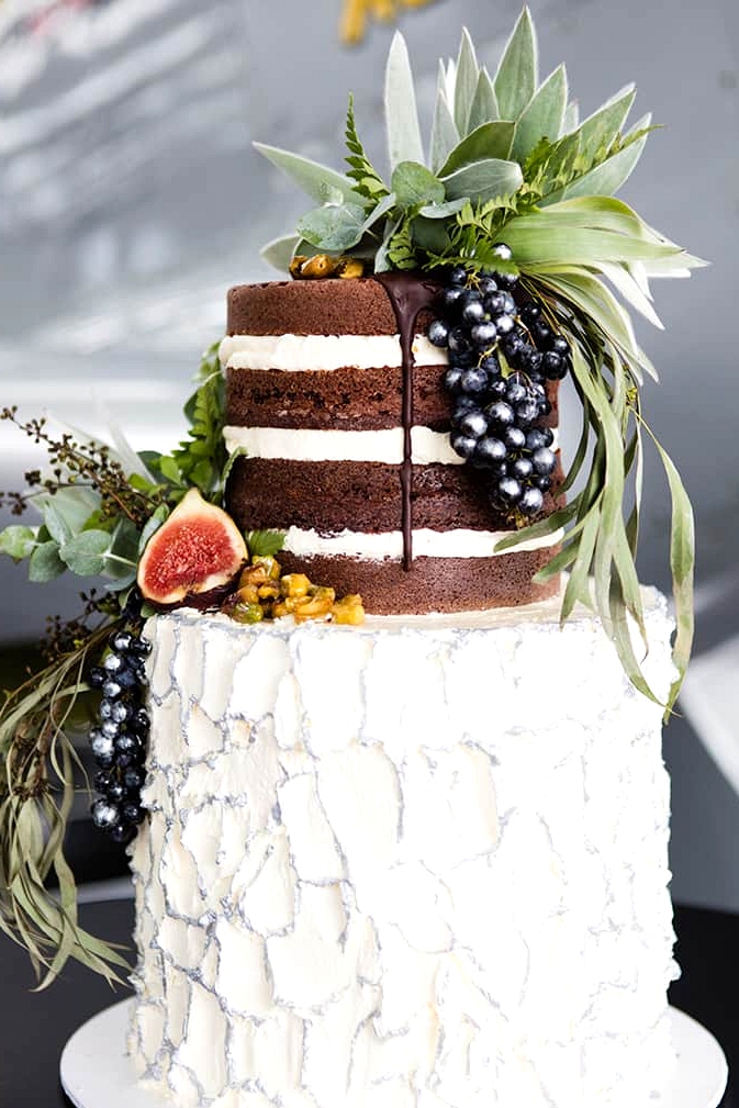 Matte Black and Greenery Wedding Inspiration in an Aircraft Hangar | Lyndal Carmichael Photography