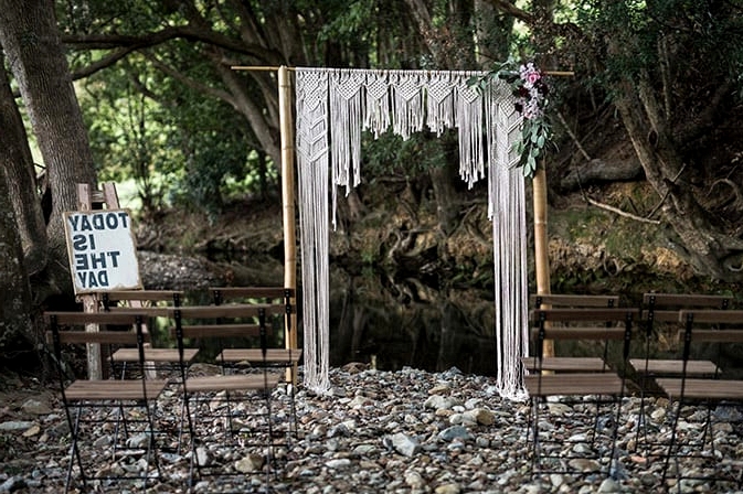 Rustic Boho Wedding Inspiration in Blush and Olive | Katrina Cram Photography