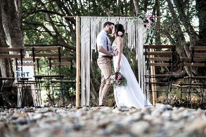 Rustic Boho Wedding Inspiration in Blush and Olive | Katrina Cram Photography