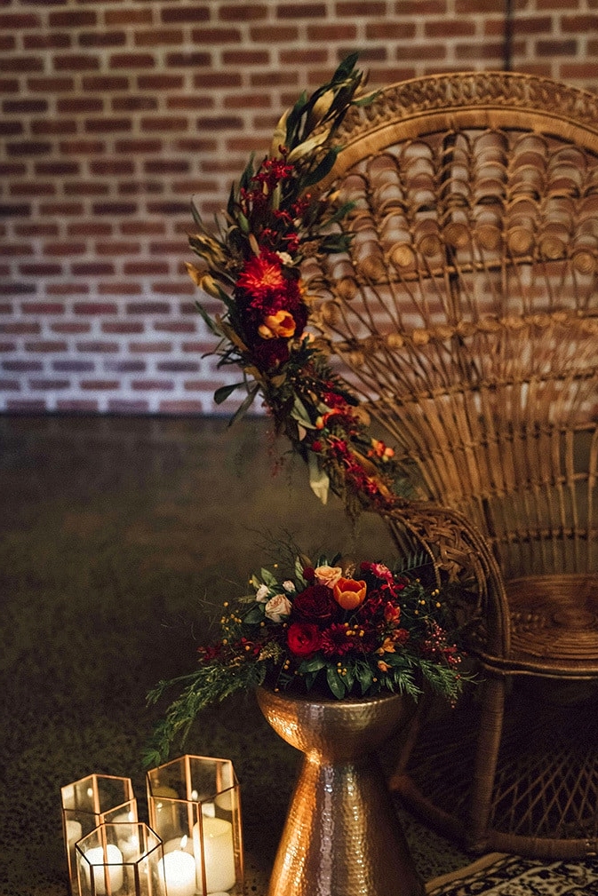 Modern Copper and Burgundy Wedding Inspiration | Raconteur Photography