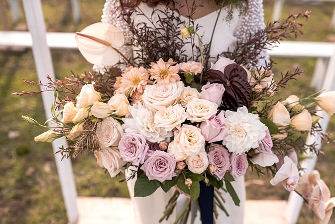 Romantic Country Wedding Inspiration with an Open Air Chapel | Michael Boyle Photography