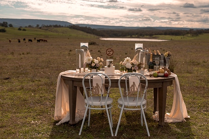 Romantic Country Wedding Inspiration with an Open Air Chapel | Michael Boyle Photography