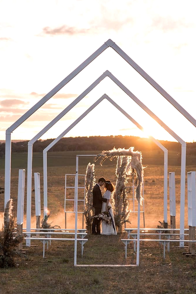 Romantic Country Wedding Inspiration with an Open Air Chapel | Michael Boyle Photography