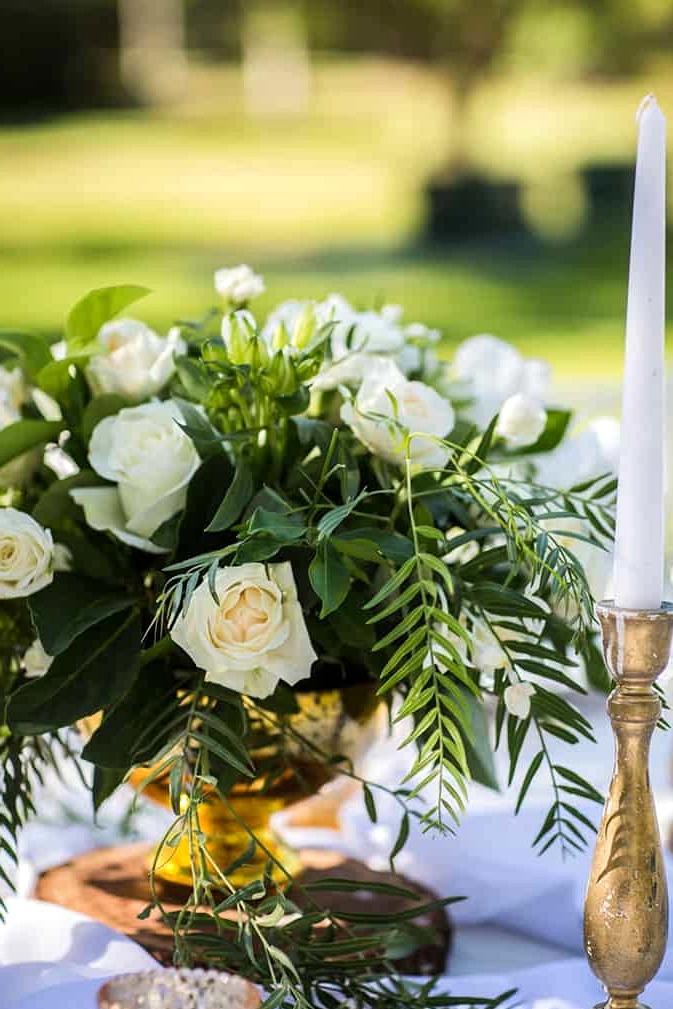 White, Gold and Green Garden Wedding Inspiration | Lee Calleja Thomas