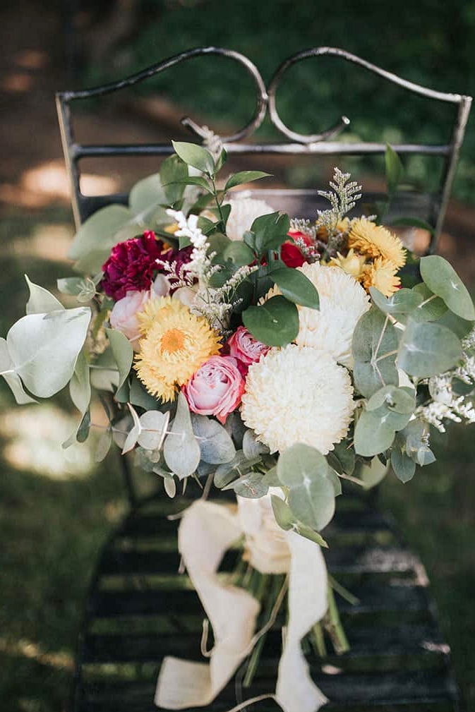 Rustic Floral Wedding Inspiration with Copper Highlights | Chloe Tanner Photography