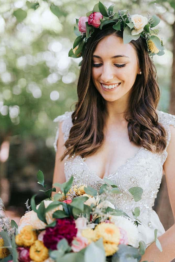 Rustic Floral Wedding Inspiration with Copper Highlights | Chloe Tanner Photography