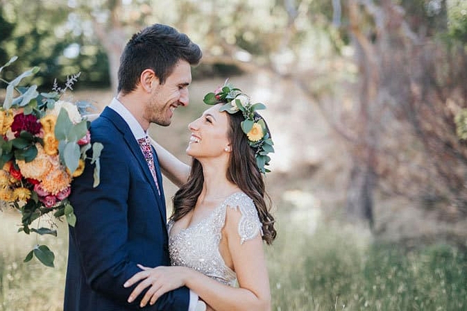 Rustic Floral Wedding Inspiration with Copper Highlights | Chloe Tanner Photography