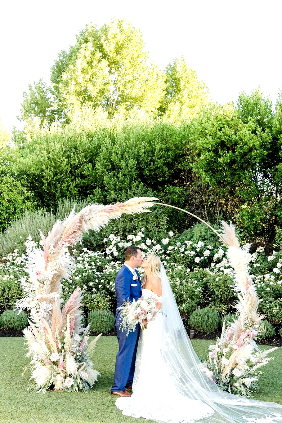 Pastel Pampas Wedding California